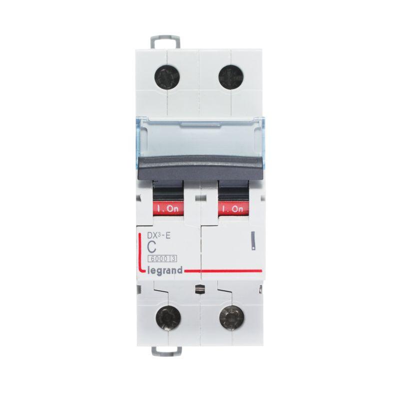 Выключатель автоматический модульный 2п C 1А 6кА DX3-E 6000 2мод. 230/400В Leg 407270