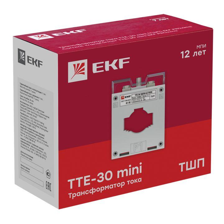 Трансформатор тока ТТЕ 30 100/5А кл. точн. 0.5 5В.А EKF tte-30-100/tc-30-100