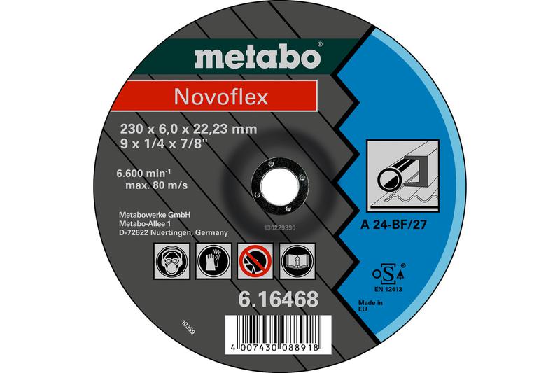 Круг обдирочный SP-Novoflex 125х6.0х22 23мм RU сталь Metabo 617170000