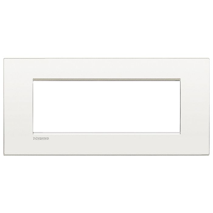 Рамка 7 модулей BTicino LIVING LIGHT, белый, LNC4807BN