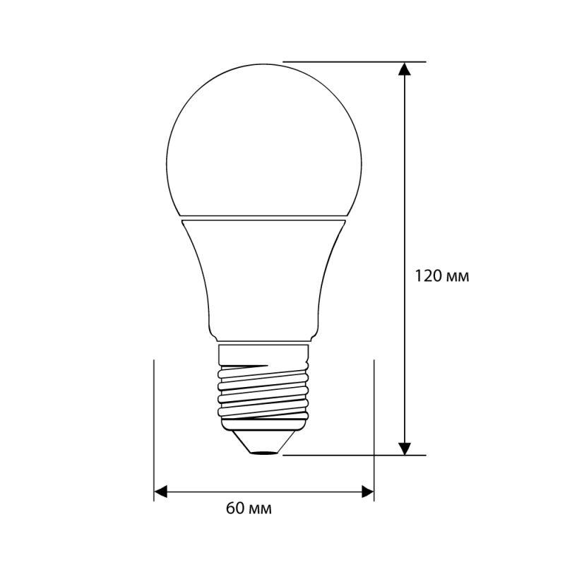 Лампа светодиодная LED15-A60/845/E27 15Вт грушевидная 4500К E27 1320лм 220В бел. Camelion 12186