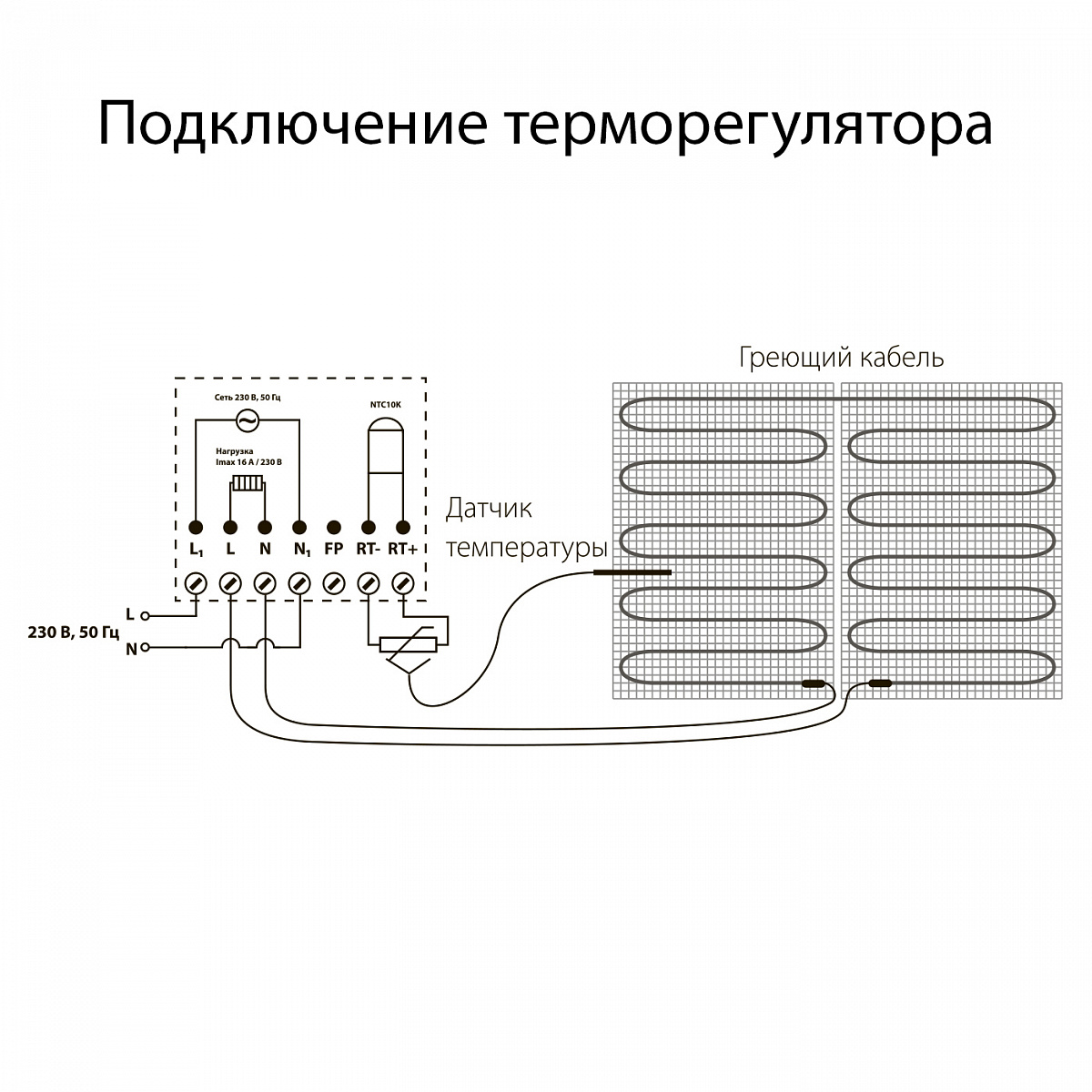 Терморегулятор электромеханический для теплого пола (слоновая кость) W1151103